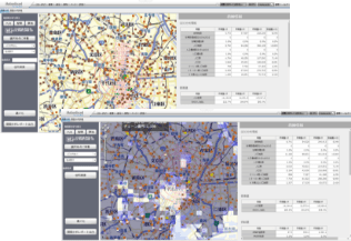 【市場調査】独自のBIツールで商圏分析